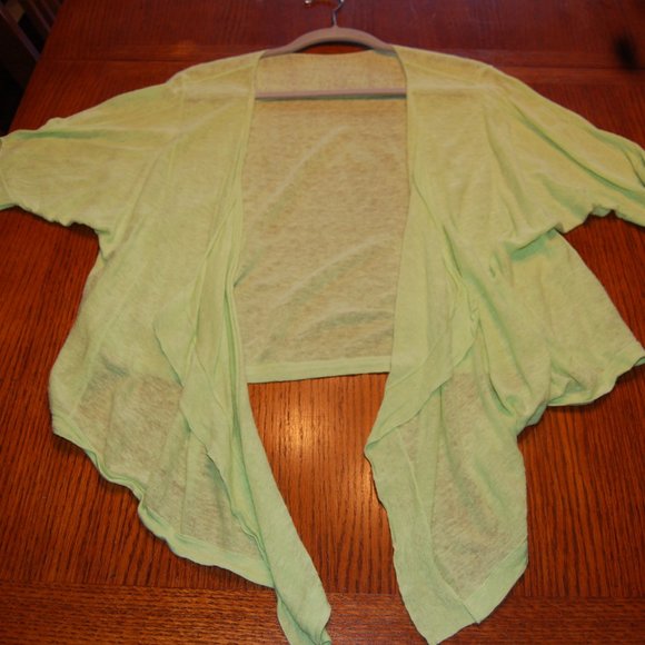 Chico's light green open cardigan - Picture 1 of 3